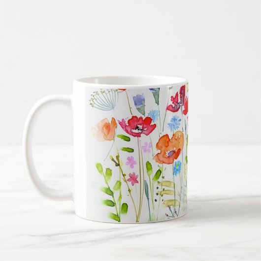 Wiesen-Blumen Kaffeetasse (Links)