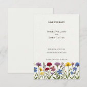 Wiesen-Blumen-Save-the-Date-Karte Save The Date (Vorne/Hinten)