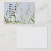 Wiesen-Gras-Wildblumen-Blumen Visitenkarte (Vorne/Hinten)