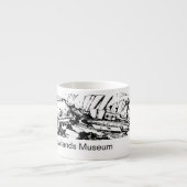 Wiesen-Museums-Espresso-Schale (Grafik u. Text) Espressotasse (Vorderseite)