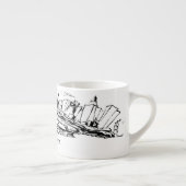 Wiesen-Museums-Espresso-Schale (Grafik u. Text) Espressotasse (Rechts)