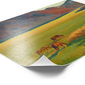 Wiesen und Pferde von Maynard Dixon Fotodruck (Ecke)