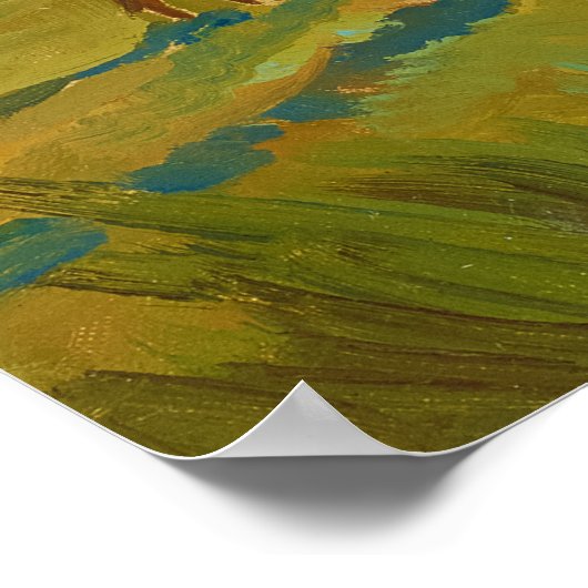 Wiesen und Pferde von Maynard Dixon Poster (Ecke)