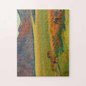 Wiesen und Pferde von Maynard Dixon Puzzle (Vertikal)