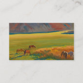 Wiesen und Pferde von Maynard Dixon Visitenkarte (Vorderseite)