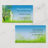 Wiesen-Weg Doula Hebamme Visitenkarte (Vorne/Hinten)