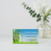 Wiesen-Weg Doula Hebamme Visitenkarte (Stehend Vorderseite)