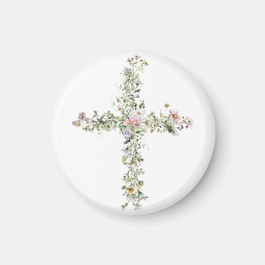 Wiesen-Wildblume durch religiöse Christliche Magnet (Vorne)