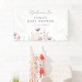 Wiesen-Wildblume-Kinderdusche Banner (Insitu)