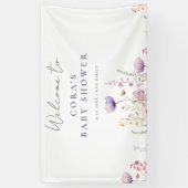 Wiesen-Wildblume-Kinderdusche Banner (Vertikal)