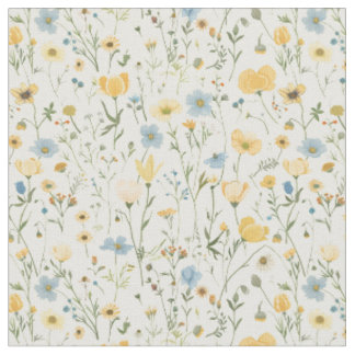Wiesen-Wildblumen-Streuung Stoff