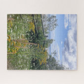 Wiesenblick mit Sommerblumen Puzzle (Horizontal)