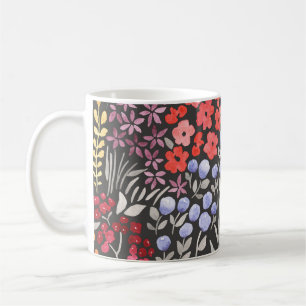 Wiesenblumen: Aquarell-Blumen nahtlos Kaffeetasse
