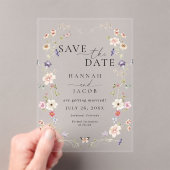 Wiesenblumen Blumen Foto Hochzeit Acryleinladungen (Insitu (Handheld))