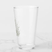 Wiesenblumen Botanische Linienkunst Glas (Links)