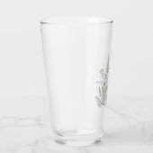 Wiesenblumen Botanische Linienkunst Glas (Rechts)
