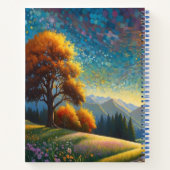 Wiesenblumen Bunte Kunst Notizblock (Rückseite)