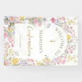 Wiesenblumen Konfirmation Willkommen Banner (Horizontal)
