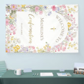 Wiesenblumen Konfirmation Willkommen Banner (Messe)