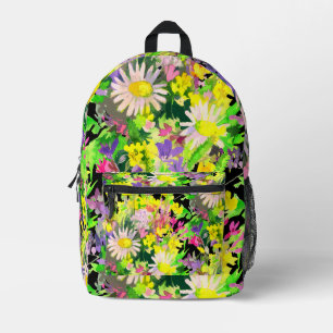 Wiesenblumen-Muster Bedruckter Rucksack