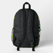 Wiesenblumen-Muster Bedruckter Rucksack (Rückseite)
