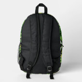 Wiesenblumen-Muster Bedruckter Rucksack (Rückseite)
