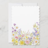 Wiesenblumen Rahmen Konfirmations Einladung (Rückseite)