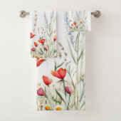 Wiesenblumen und Lavendel Badhandtuch Set (Insitu)
