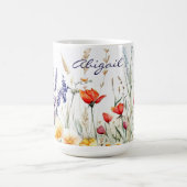 Wiesenblumen und Lavendel Kaffeetasse (Mittel)