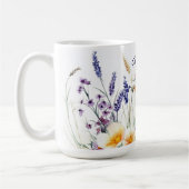 Wiesenblumen und Lavendel Kaffeetasse (Links)