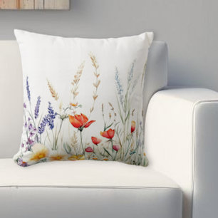 Wiesenblumen und Lavendel Kissen