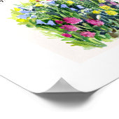 Wiesenblumen verbreiten Freundlichkeit  Poster (Ecke)