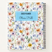 Wiesenblumen zurück zur Schulversorgung Lehrer Notizblock (Rückseite)