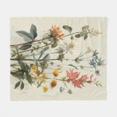 Wiesenblumenstrauß Fleecedecke (Vorderseite (Horizontal))