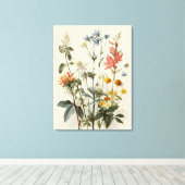 Wiesenblumenstrauß Leinwanddruck (Insitu (Holzboden))