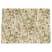 Wiesenbotanische Blumenillustrationen Gräser Große Geschenktüte (Vorderseite)