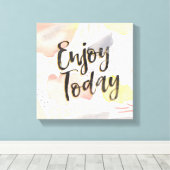 Wiesenbrise IV | Heute genießen Leinwanddruck (Insitu (Holzboden))