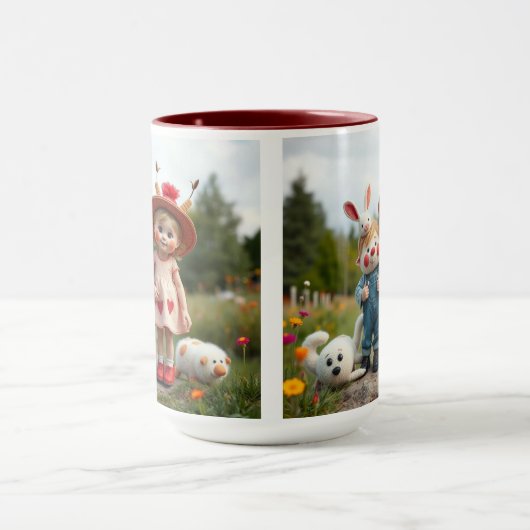 „Wiesenfreunde – Abenteuer im Blumengarten“ Tasse (Zentrum)