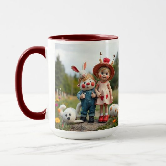 „Wiesenfreunde – Abenteuer im Blumengarten“ Tasse (Links)