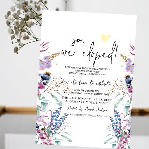 Wiesenhochzeit mit Wildblumen Einladung