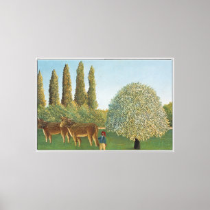 Wiesenland (Die Weide), Henri Rousseau, 1910 Leinwanddruck