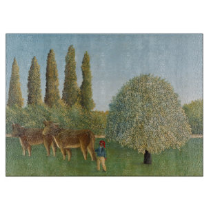 Wiesenland (Die Weide), Henri Rousseau, 1910 Schneidebrett