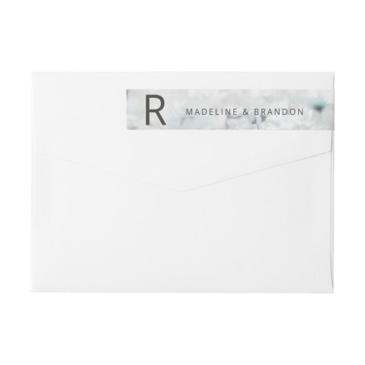 Wiesenlied verblühende Blumen Monogramm Rücksendea (Rückseite)