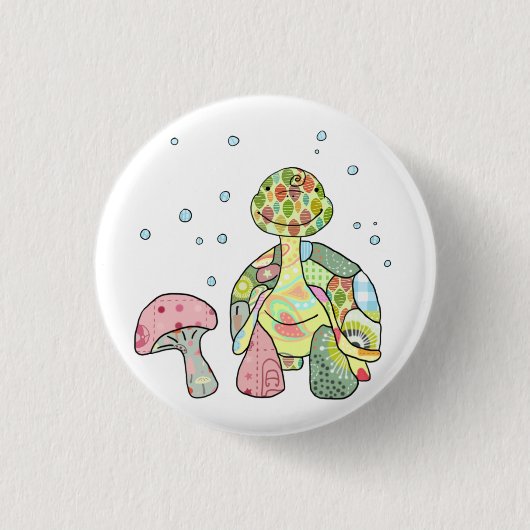Wiesenschildkröte Button (Vorderseite)