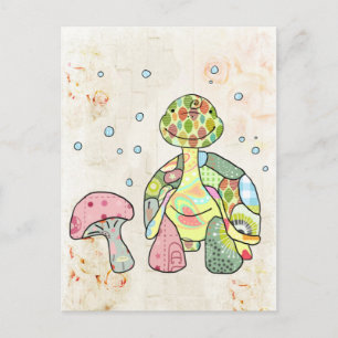 Wiesenschildkröte Postkarte