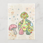 Wiesenschildkröte Postkarte (Vorderseite)