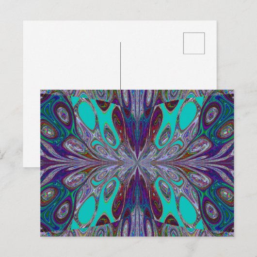 Wiesenschmetterling 2 postkarte (Vorne/Hinten)