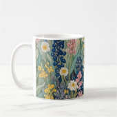Wiesenweiher: Pastellfarben-Wildblumen Kaffeetasse (Links)