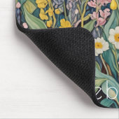 Wiesenweiher: Pastellfarben-Wildblumen Mousepad (Ecke)