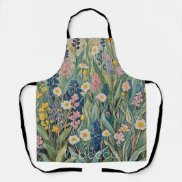 Wiesenweiher: Pastellfarben-Wildblumen Schürze